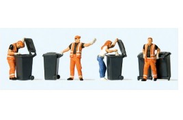 Modern Refuse Collection (4 figures) OO Gauge 